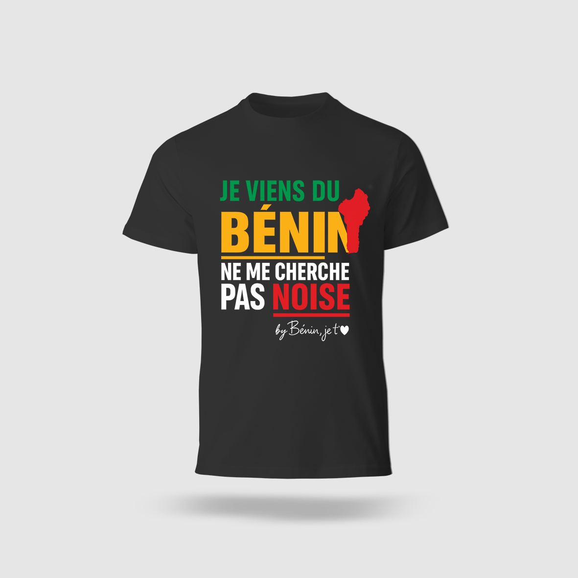 T-shirt noir unisexe
